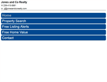 Tablet Screenshot of jonesandcorealty.com